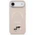 KARL LAGERFELD Futrola Karl & Choupette, iPhone Air, MagSafe, ružičasti kristali