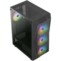 AEROCOOL Kućište Falcon V2, mid tower, ATX, akril, crno