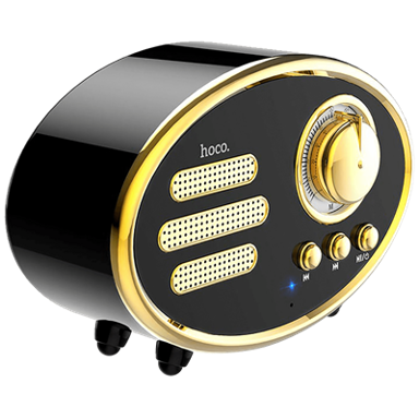 HOCO Zvučnik BS25 retro, BT, 1200 mAh, 5 h, 5 W, crni