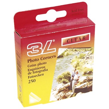 3L Uglovi za fotografije 01774, samoljepljivi pk250, prozirni