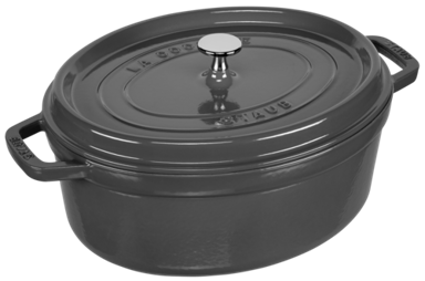STAUB Lonac Cocotte, 31 cm, lijevano željezo, sivi