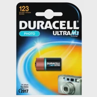 DURACEL Baterija Ultra CR123A, 3V, 1 komad