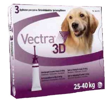 VECTRA CEV 3D pas 25-40 kg, 4,7 mL