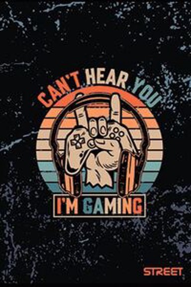 Street bilježnica Gaming, A4 linije, 54 lista, meki uvez