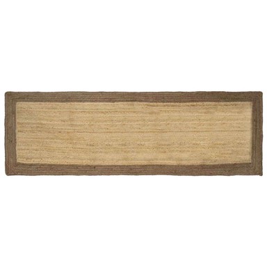 Tepih za područje, 80 x 300 cm, juta, siva