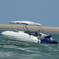 Bimini tenda s 4 luka i mrežastim zidovima, 243x(200-213)x137 cm