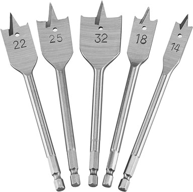 DEWALT Set ravnih svrdala za drvo DT4798-QZ, 5 komada