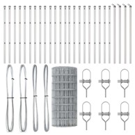 Euro ograda s 13 stupova 0. 6x50 m, galvanizirani čelik