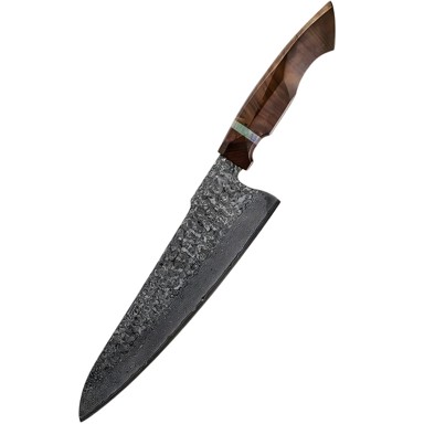 Damaskasti kuhinjski nož Yu-37467 Chef Kp37467, smeđi