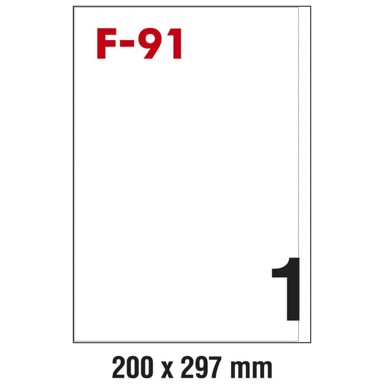 FORNAX Etikete ILK 200x297 mm F-91 100 listova