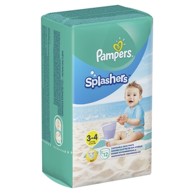 PAMPERS Pelene za kupanje, Splashers, veličina 3-4, 6–11 kg, 12 kom