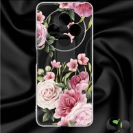 HQ Silikonska maskica za Xiaomi Redmi 14C Prozirna Flowers #3