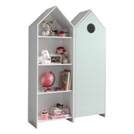 VIPACK Bijela/svijetlo plava otvorena dječja garderoba 115x171,5 cm CASAMI 