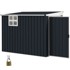 HOMESTAR Vrtna sjenica 128 x 231 x 181 cm, tamnosiva