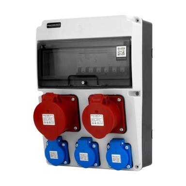 DOKTORVOLT Gradilišni razvodni ormar 32 A 16 A 3x230 V Schuko Siemens zaštita
