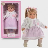 BERBESA Lutka Baby Dulzona ružičasta srca 62 cm u kutiji