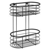 WENKO Polica Trestina za tuš 26x35 cm, crna