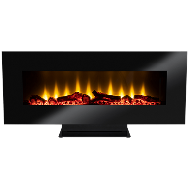 HOME Grijalica FKK 24, električni kamin, 1800 W, LED svjetlo, daljinski, crni