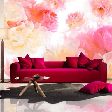 Foto tapeta Pastel peonies 400x280
