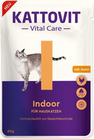 KATTOVIT Hrana za mačke Vital Care Indoor, 85 g, piletina
