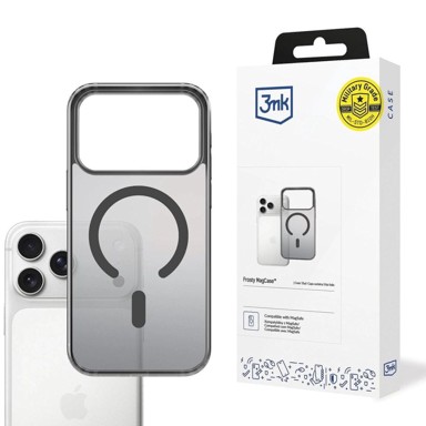 3MK Frosty MagCase, iPhone 17 Pro, crno