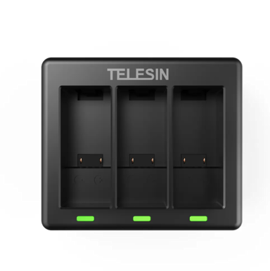 TELESIN Punjač za GoPro Hero 12 / Hero 11 / Hero 10 / Hero 9