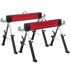 HOMESTAR Set nosača za pilu, 2 kom, 116 x 64 x 64–81 cm, crveni