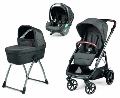 PEG PEREGO Dječja kolica Veloce Belvedere Lounge 3u1, modularni sustav, siva