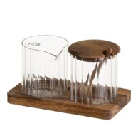 CASA SELECCIÓN Set posude za šećer i vrča za mlijeko Linea Duo