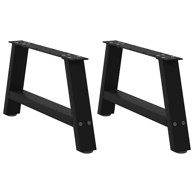 Noge stolića za kavu A-oblika 2 kom crne 60x(30-31) cm čelik