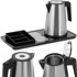 ROYAL CATERING Hotelski set dobrodošlice s električnim kuhalom 1,2 L 1800 W, srebrni