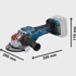 BOSCH Aku kutna brusilica X-LOCK BITURBO GWX 18V-15 PSC Professional, solo 125 mm, Bluetooth modul, L-BOXX