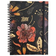 MARKER Blok kolegij, 2437, A4, crtovlje, 120 listova, s gumicom, Black/Gold