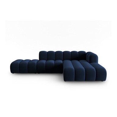 MICADONI HOME Tamno plava kutna garnitura (s desnim kutom) Lupine, 299x177x70,05 cm