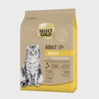 SELECT GOLD Suha hrana za mačke Cat Indoor Adult perad s rižom 2,5 kg