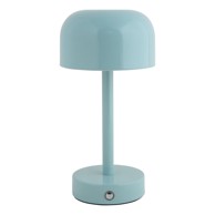 LEITMOTIV Svijetlo plava LED stolna lampa s metalnim sjenilom (visina 24, 5 cm) James 
