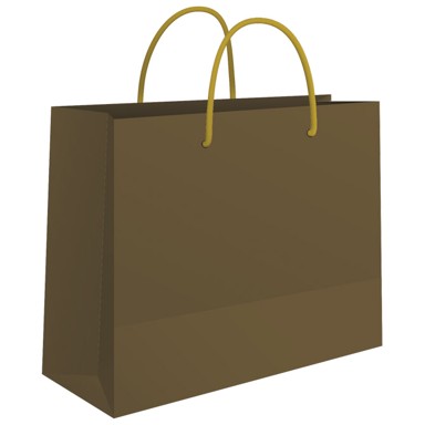 FORNAX Vrećica ukrasna, 50x37x12 cm sjajna plastifikacija, zlatna
