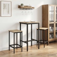 Barska stolica 2 kom 40 x 32 x 74 cm, hrast sonoma