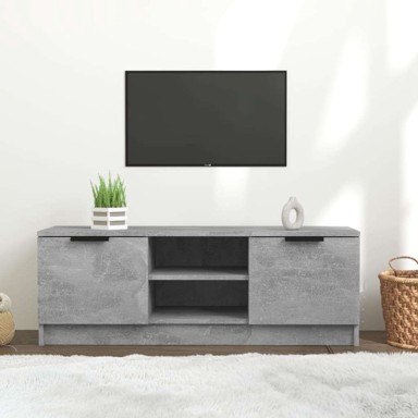 TV ormarić, 102 x 35 x 36.5 cm, konstruirano drvo, beton sivi
