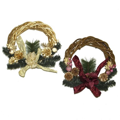 Božićni vijenac za vrata 30 cm