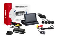 AMIO Parking senzori, 4 kom, crni, 22 mm, TFT02 4,3'' zaslon, buzzer, HD-307-IR kamera za rikverc