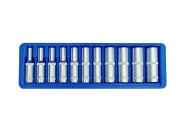 SW-STAHL Set nasadnih ključeva 1/4″, 6 kutni, dugi 78mm, 4-13mm, 10 dijelni, 05430L
