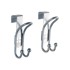 WENKO Set s 2 viseće kukice za vrata u srebrnoj boji Door Hook