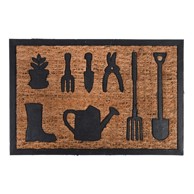 ESSCHERT DESIGN otirač od kokosovih vlakana s Gardener dizajnom vrtnog alata, 40,3 x 60,8 cm