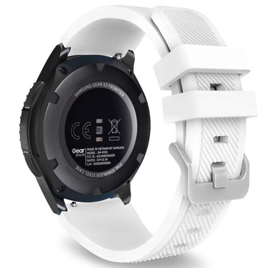 B-STRAP Silicone Sport remen za Samsung Gear S3, white