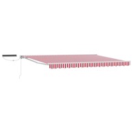 Tenda električna retraktabilna 4.5 x 3 m, crvena i bijela