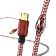 HAMA Data Reflected MicroUSB kabel, 1,5 m, crveni, 201556