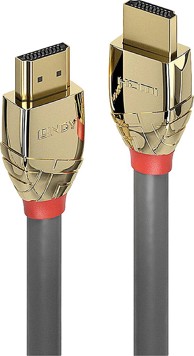 LINDY HDMI kabel 37601, HDMI tip A, 1 m, sivi