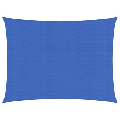 Jedro za zaštitu od sunca 160 g/m² pravokutno plavo 5x6 m HDPE