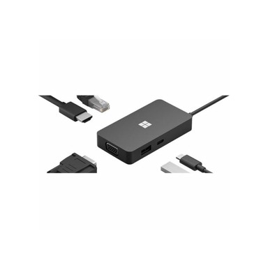 MICROSOFT Hub Surface USB-C Travel 161-00011, crna